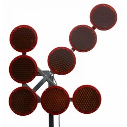 Sageata luminoasa LED de semnalizare - dirijare trafic - 8 lampi 200 mm diametru - 2000 candele